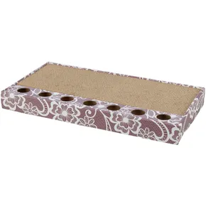 Kratzbrett mit Spielzeug 48 x 25 cm rosa